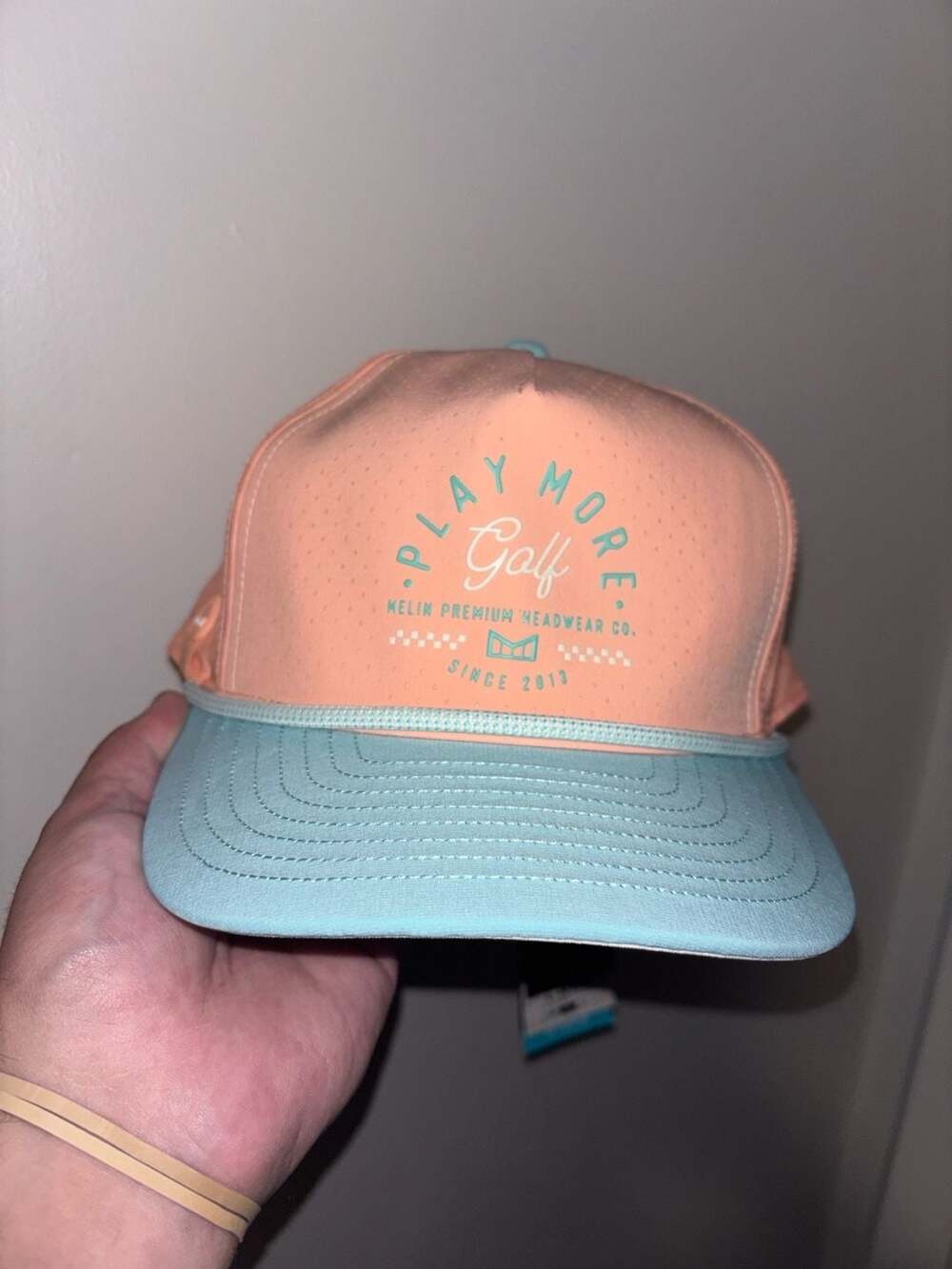Melin Hydro Odysea Links Collection Play More Golf Rope Snapback Hat